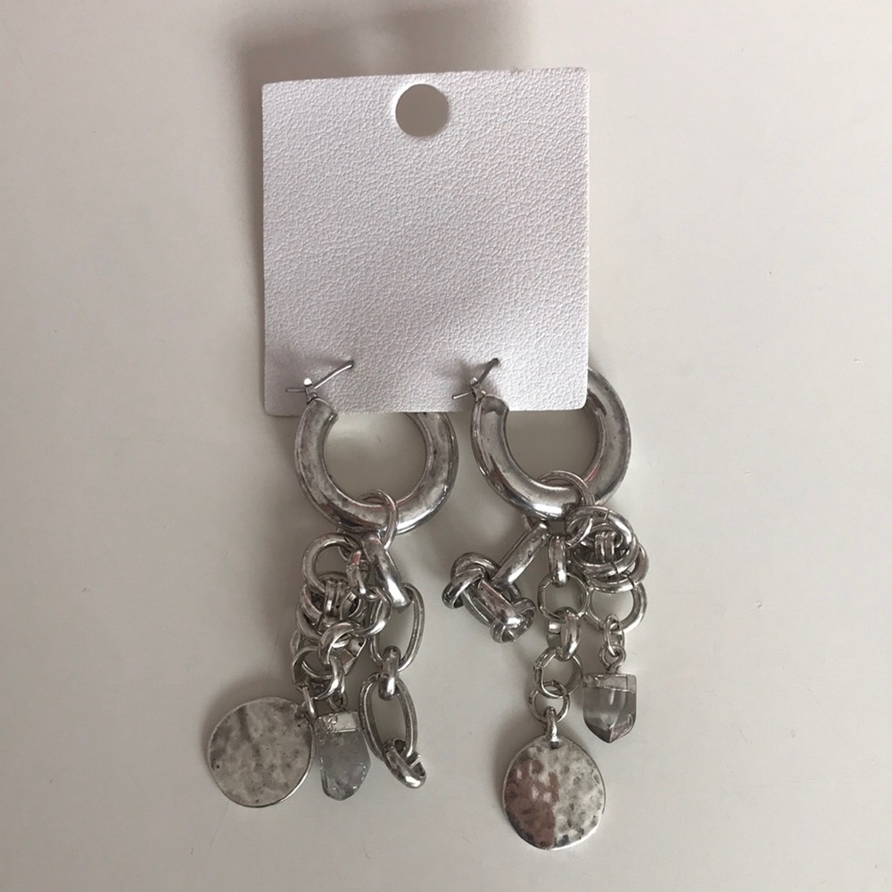 Free People Silver Earrings